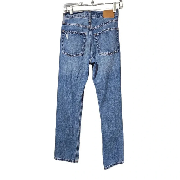 Aeropostale '90s Super High-Rise Straight Hemp Jeans Dark Wash Size 0 - Picture 6 of 9